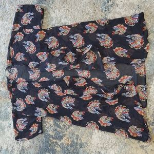 Turquoise Haven skull kimono